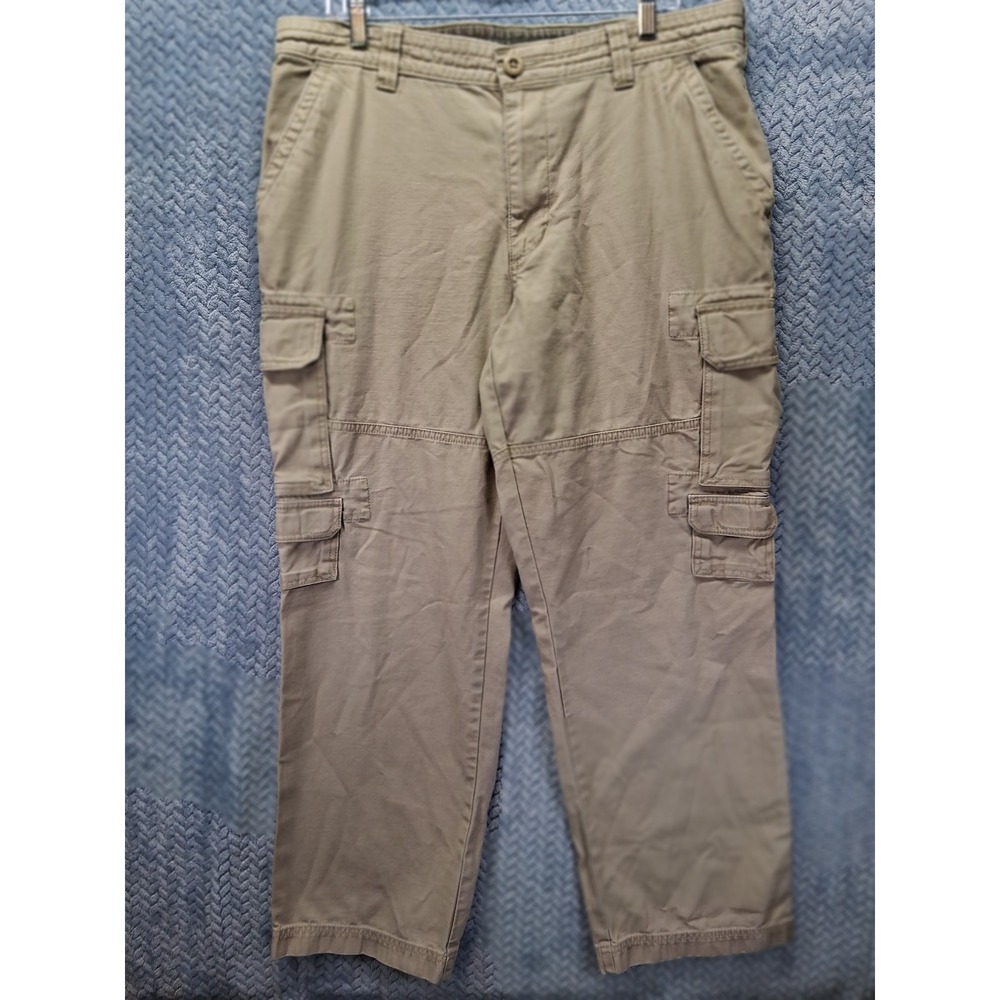 Red Head Original Trailhead Men 36x30 Khaki Cotton Cargo Pants Rugged Industrial
